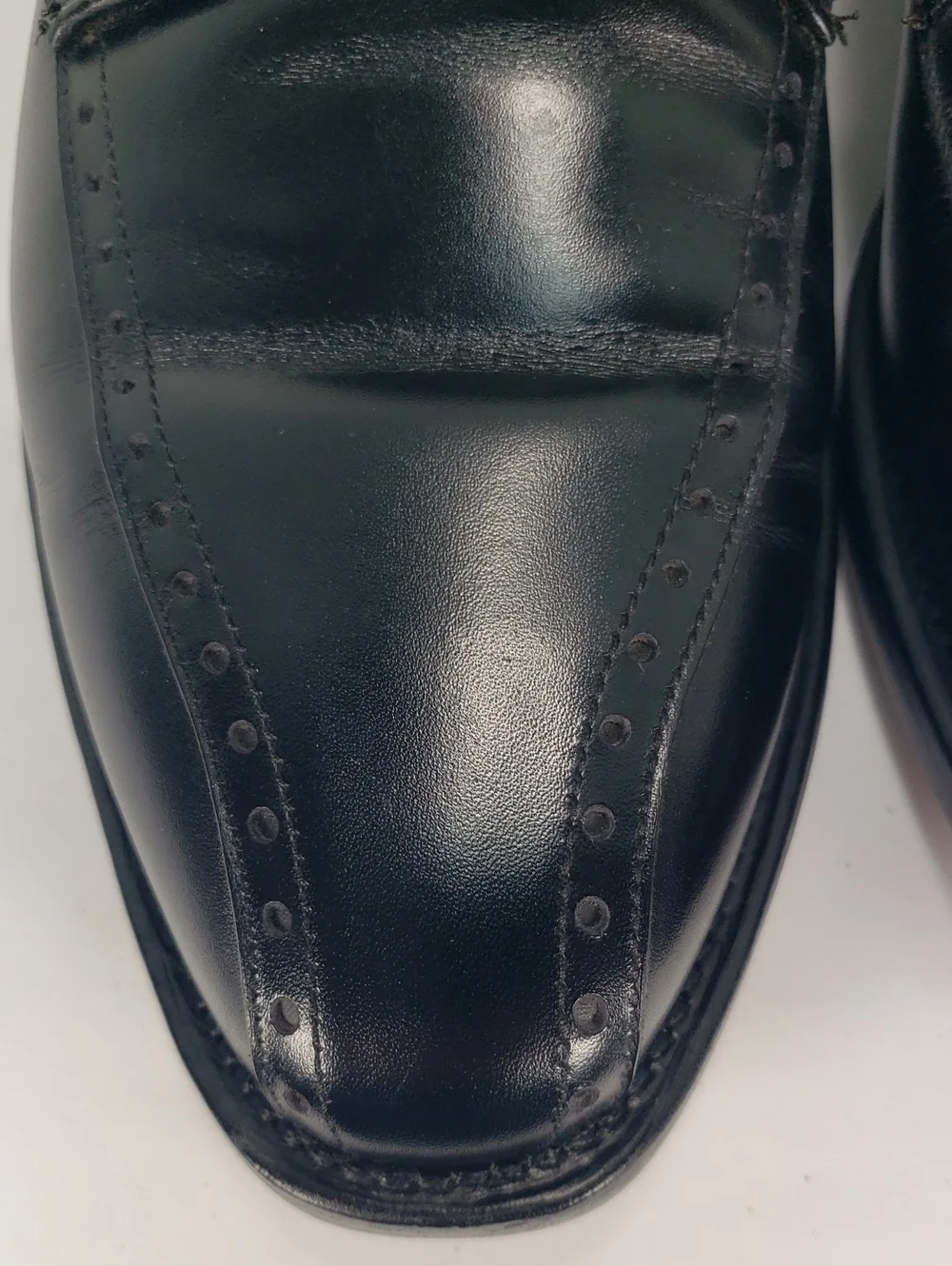 ALLEN EDMONDS WENDELL DERBY BLACK  LEATHER OXFORD DRESS SHOES MEN'S US 9 D